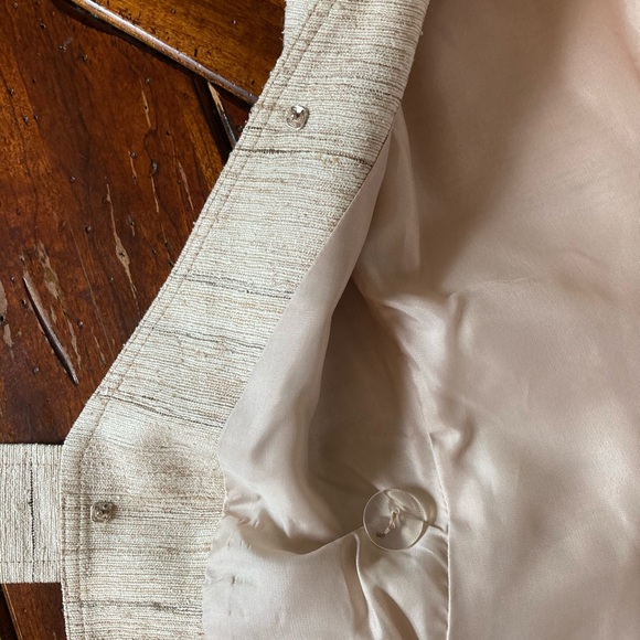 VTG GANTOS RAW SILK VEST. 4 - Picture 9 of 9